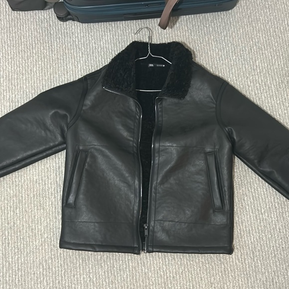 Zara Leather Jacket - Picture 1 of 4